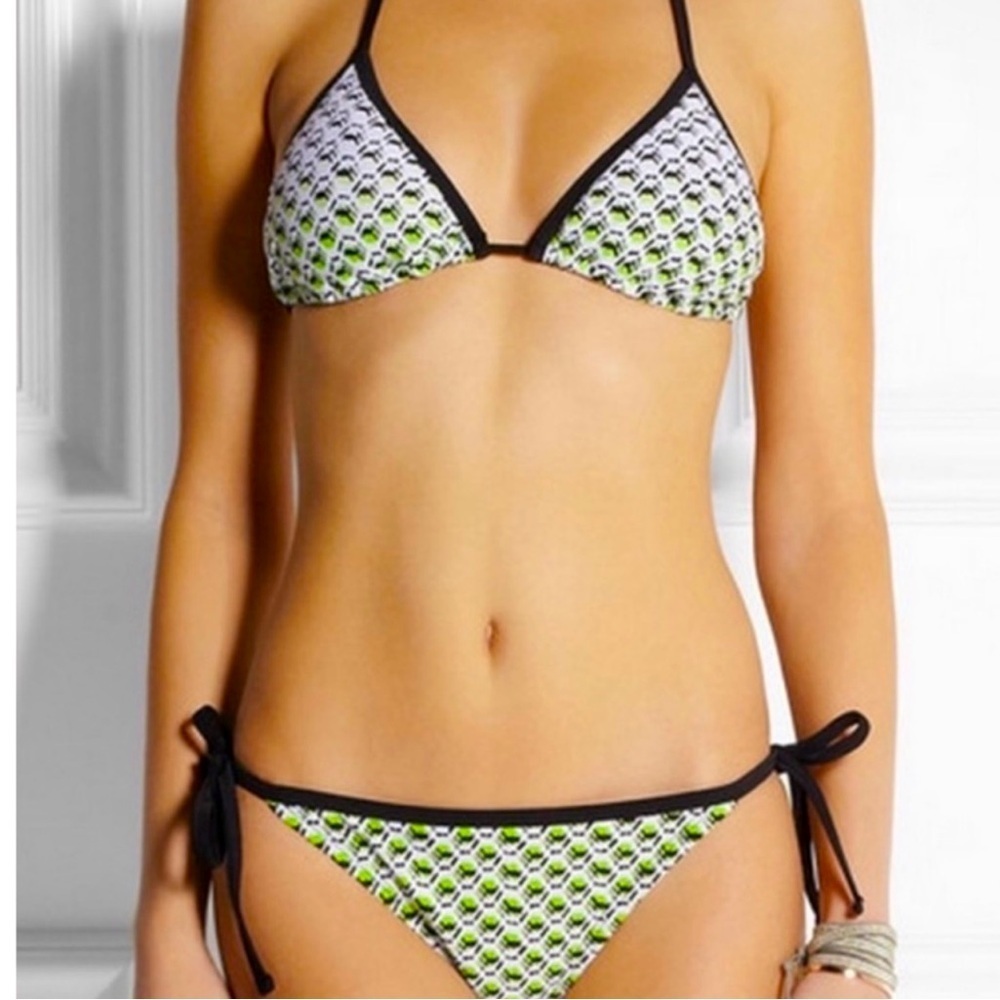 NWT PETER PILOTTO X TARGET Green Printed Bikini Top S